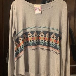 Boutique Aztec blouse